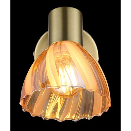 Globo - Wandstrahler 1xE14/40W/230V golden