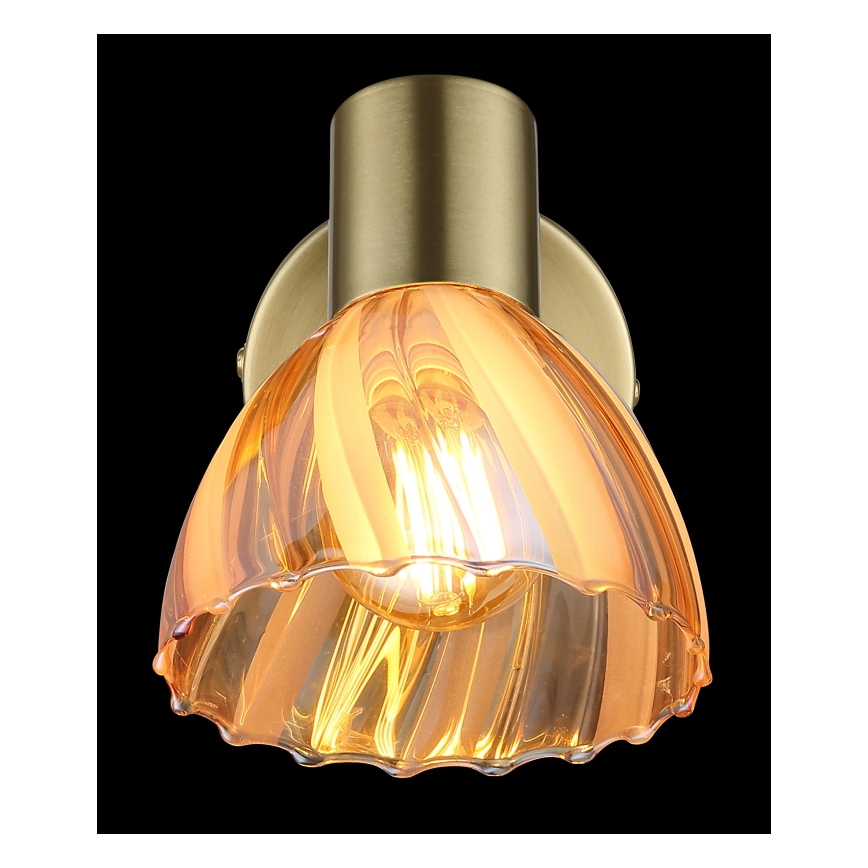 Globo - Wandstrahler 1xE14/40W/230V golden