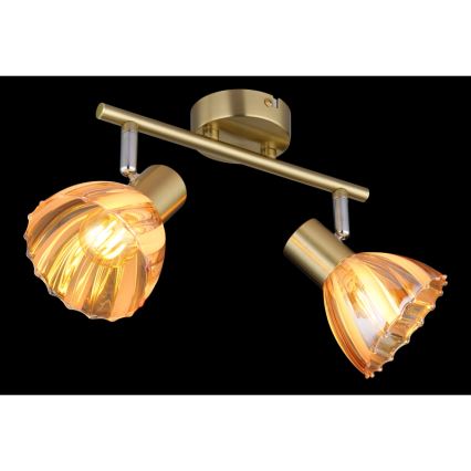 Globo - Strahler 2xE14/40W/230V golden