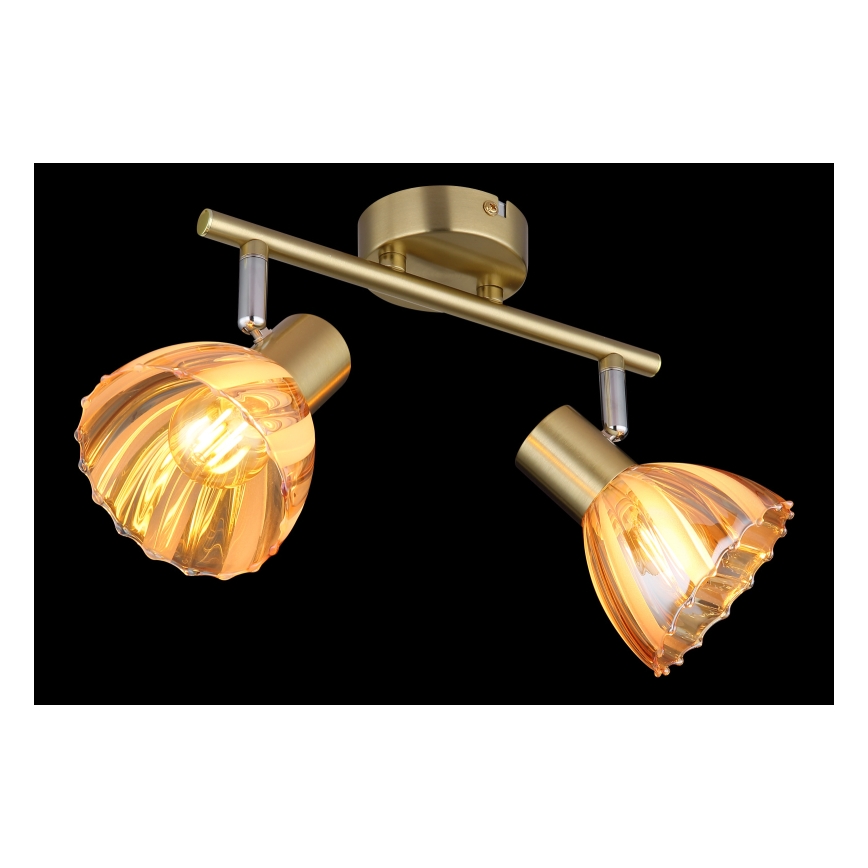 Globo - Strahler 2xE14/40W/230V golden