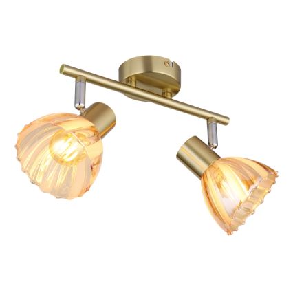 Globo - Strahler 2xE14/40W/230V golden