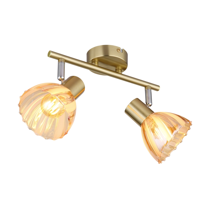 Globo - Strahler 2xE14/40W/230V golden