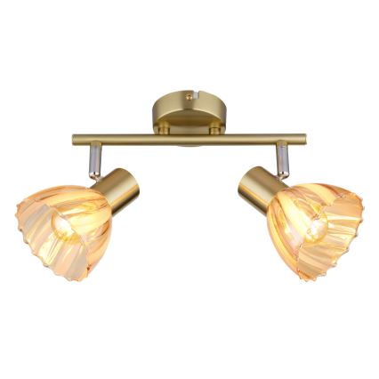 Globo - Strahler 2xE14/40W/230V golden