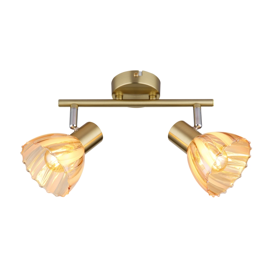 Globo - Strahler 2xE14/40W/230V golden