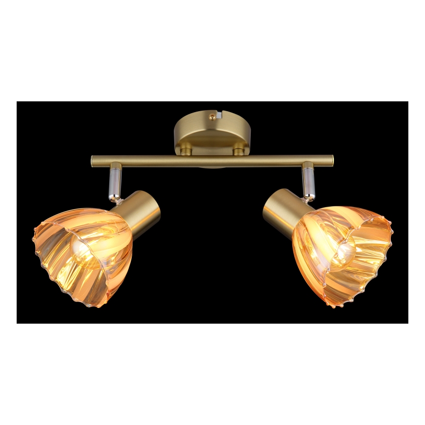 Globo - Strahler 2xE14/40W/230V golden