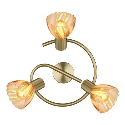 Globo - Strahler 3xE14/40W/230V golden