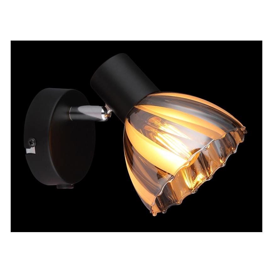 Globo - Wandstrahler 1xE14/40W/230V schwarz