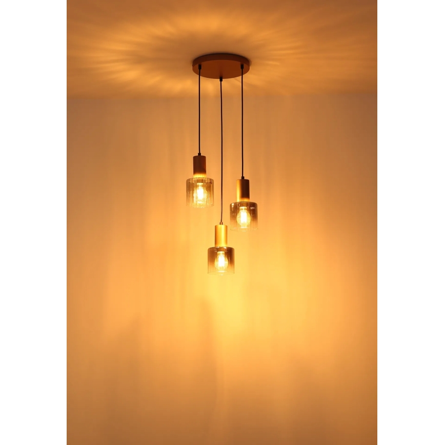 Globo - Hängeleuchte mit Kabel 3xE27/40W/230V