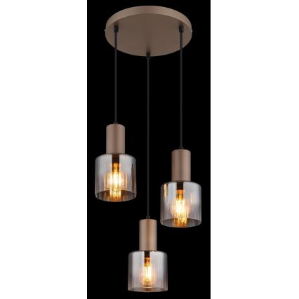 Globo - Hängeleuchte mit Kabel 3xE27/40W/230V