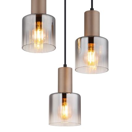 Globo - Hängeleuchte mit Kabel 3xE27/40W/230V