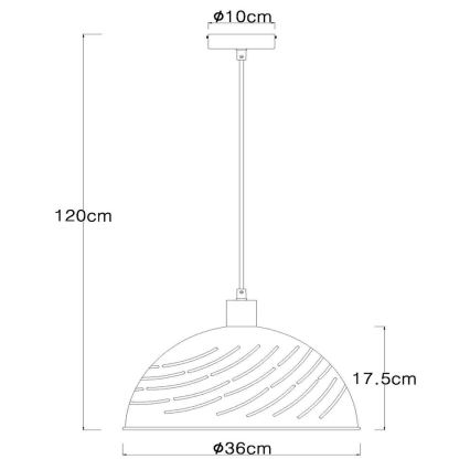 Globo - Hängeleuchte 1xE27/60W/230V