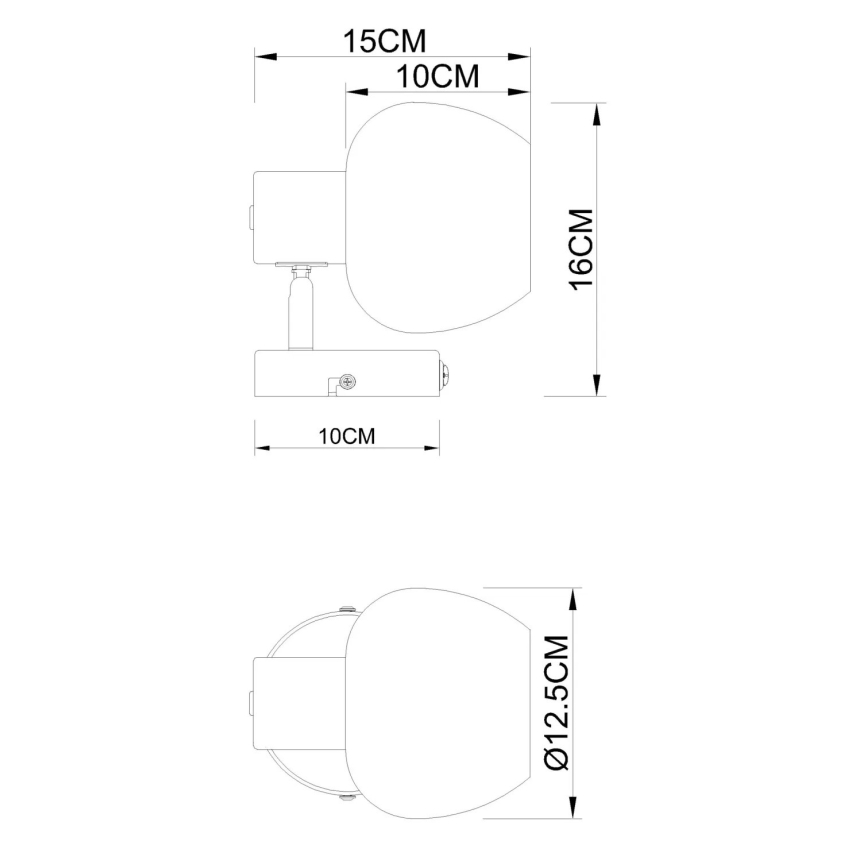 Globo - Wandspot 1xE27/40W/230V
