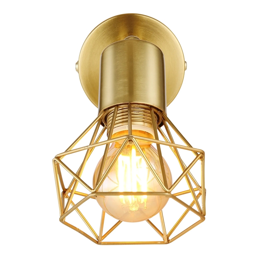 Globo - Wandstrahler 1xE14/40W/230V golden