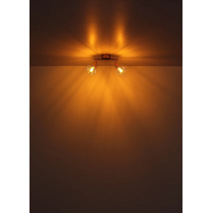Globo - Strahler 2xE14/40W/230V golden