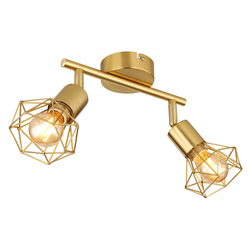 Globo - Strahler 2xE14/40W/230V golden