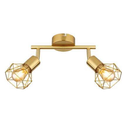 Globo - Strahler 2xE14/40W/230V golden