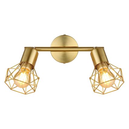 Globo - Strahler 2xE14/40W/230V golden