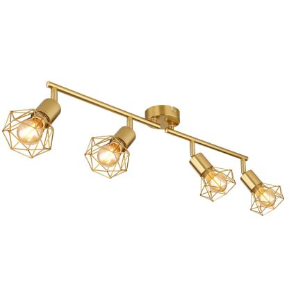 Globo - Strahler 4xE14/40W/230V golden