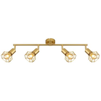 Globo - Strahler 4xE14/40W/230V golden