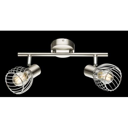 Globo - Deckenstrahler 2xE14/40W/230V mattchrom