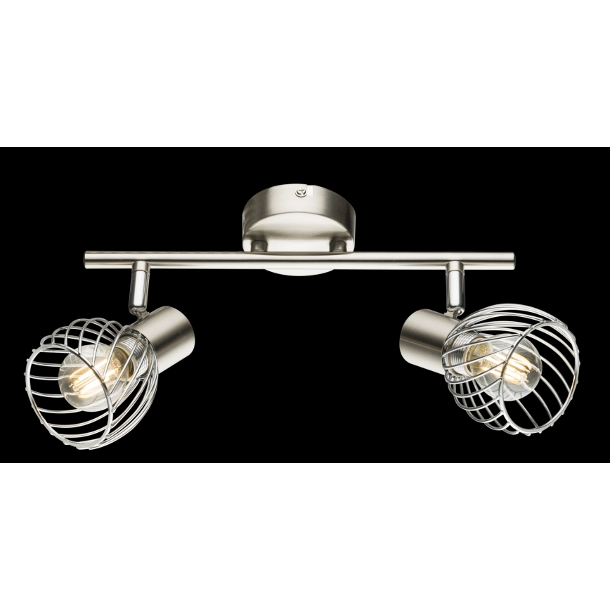 Globo - Deckenstrahler 2xE14/40W/230V mattchrom