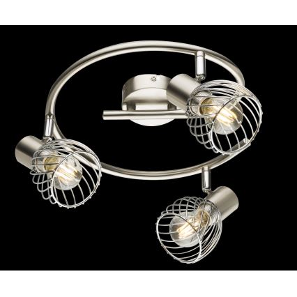 Globo - Deckenstrahler 3xE14/40W/230V mattchrom