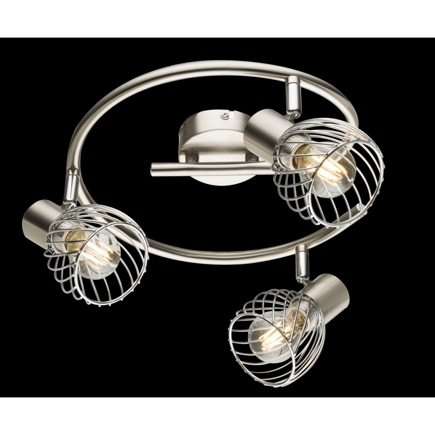 Globo - Deckenstrahler 3xE14/40W/230V mattchrom