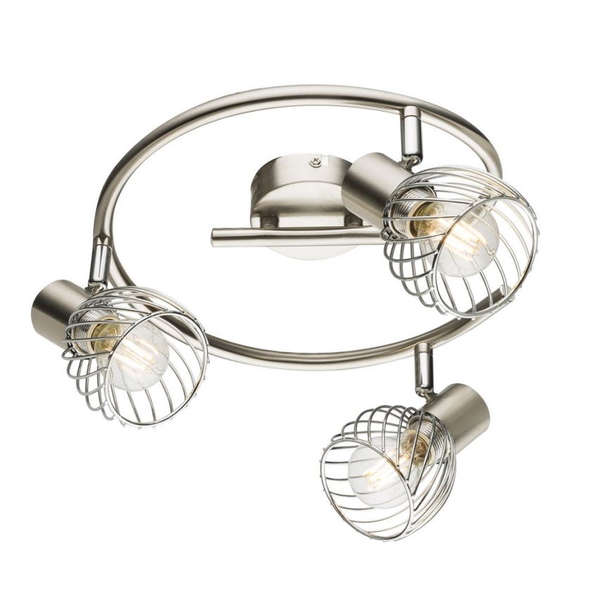 Globo - Deckenstrahler 3xE14/40W/230V mattchrom