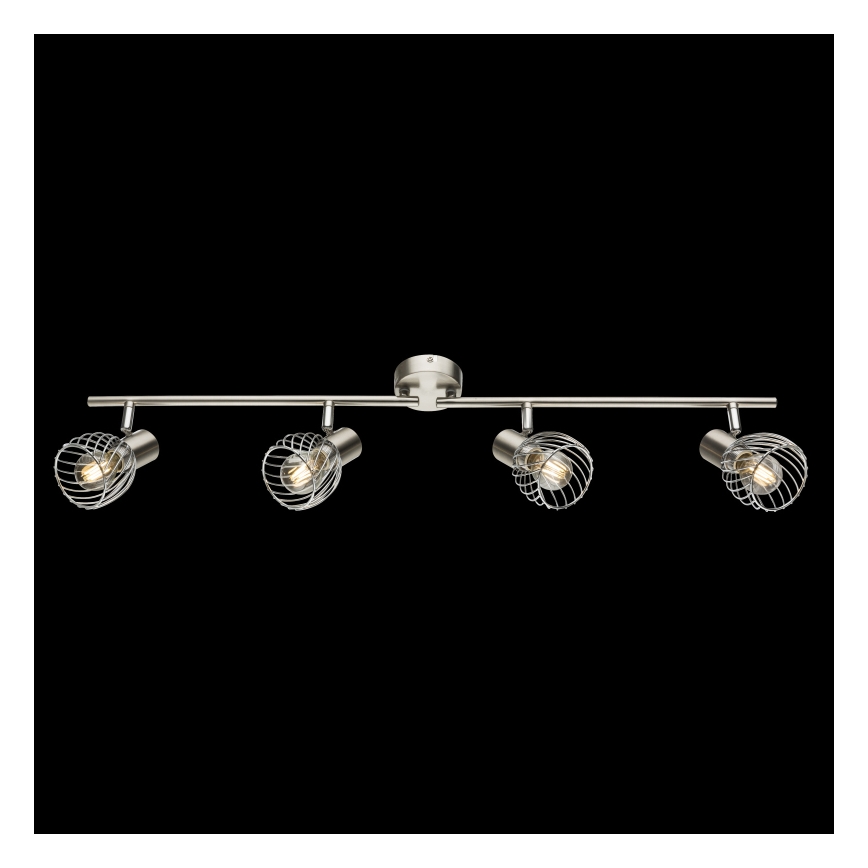 Globo - Deckenstrahler 4xE14/40W/230V mattchrom