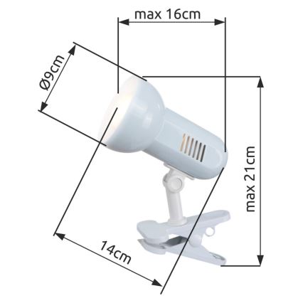 Globo - Tischleuchte 1xE27/40W/230V