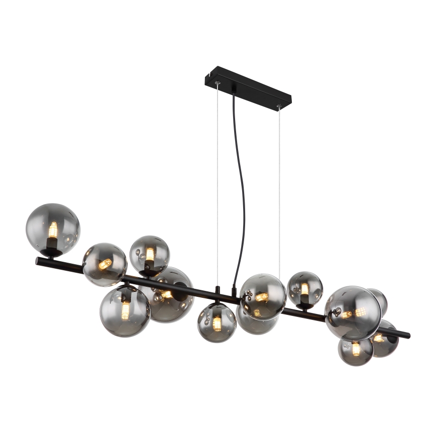 Globo - LED-Hängeleuchte 13xG9/3,5W/230V rauchig/schwarz