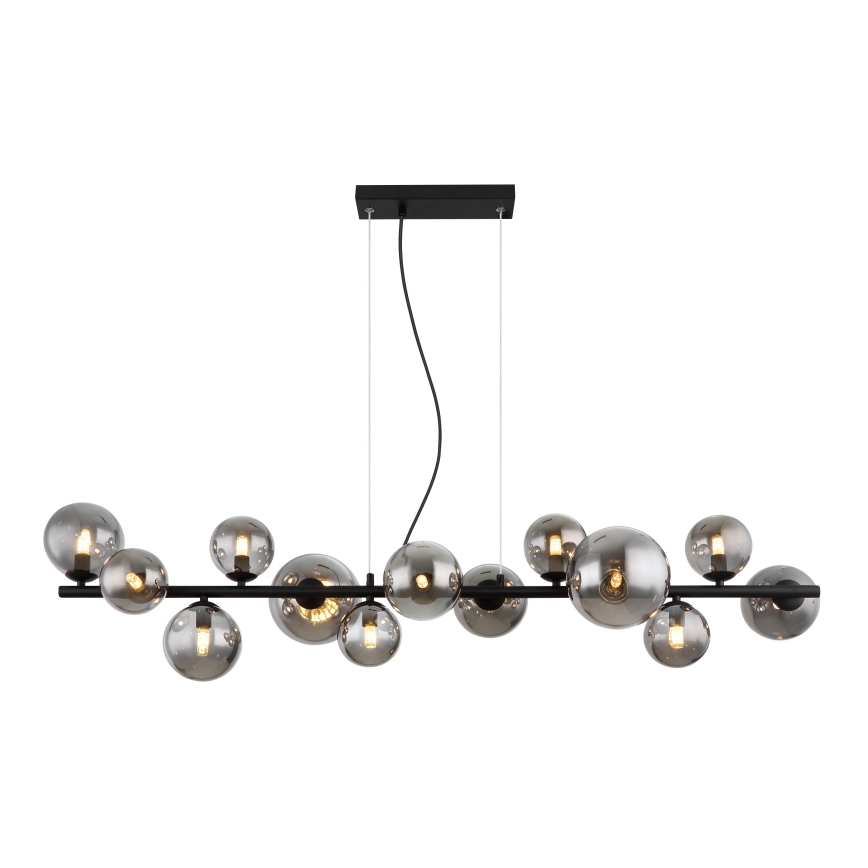 Globo - LED-Hängeleuchte 13xG9/3,5W/230V rauchig/schwarz