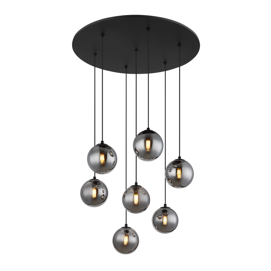 Globo - LED-Hängeleuchte 7xG9/3,5W/230V rauchig/schwarz