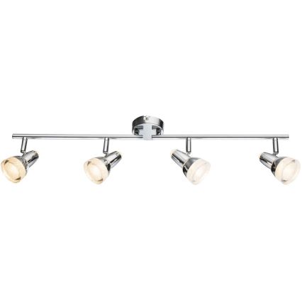 Globo - LED Einbauleuchte 4xLED/4W/230V glänzender Chrom