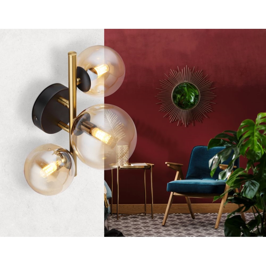 Globo - LED-Aufbauleuchte RIHA 3xG9/3,5W/230V Messing