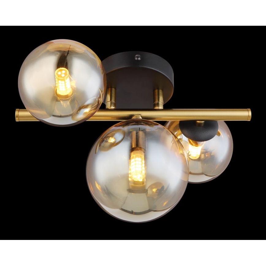 Globo - LED-Aufbauleuchte RIHA 3xG9/3,5W/230V Messing