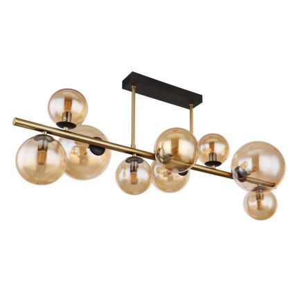 Globo - LED-Deckenleuchte an Stange 9xG9/3W/230V Messing