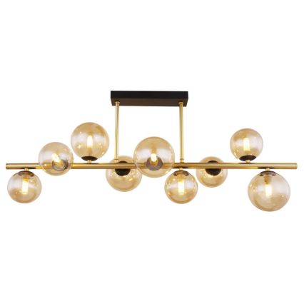 Globo - LED-Deckenleuchte an Stange 9xG9/3W/230V Messing