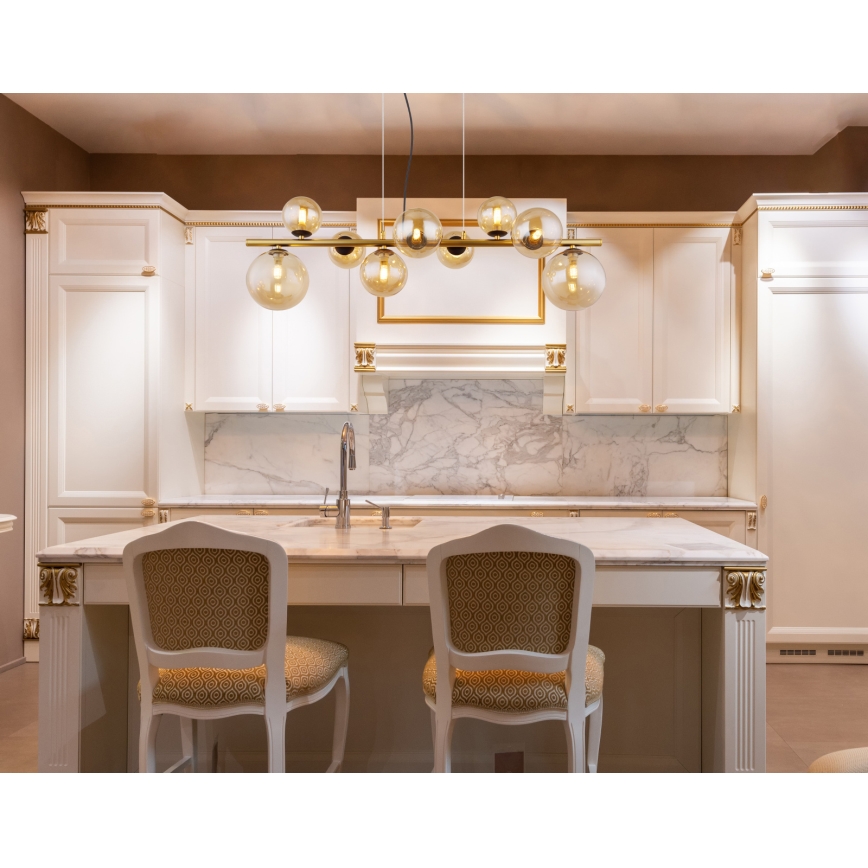 Globo - LED Hängeleuchte an Kabel 9xG9/3W/230V Messing