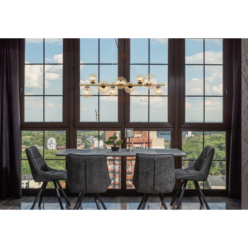 Globo - LED Hängeleuchte an Kabel 9xG9/3W/230V Messing