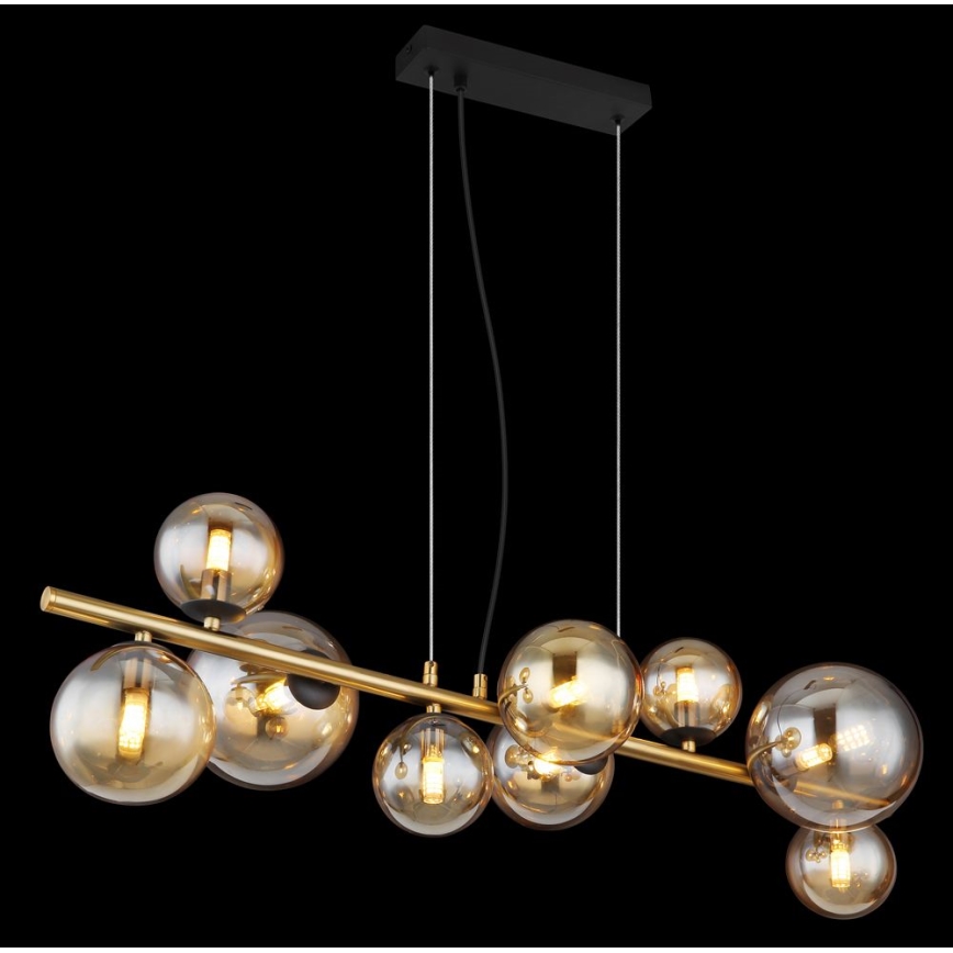 Globo - LED Hängeleuchte an Kabel 9xG9/3W/230V Messing