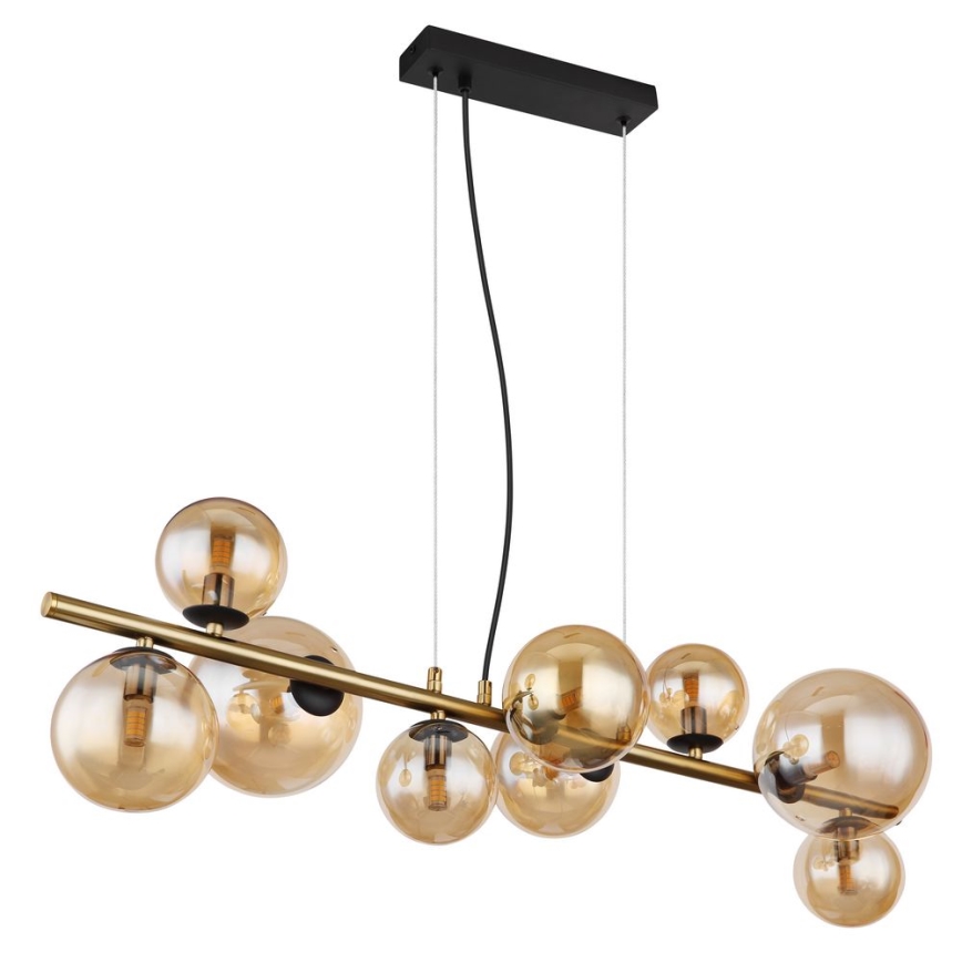 Globo - LED-Hängeleuchte an Schnur 9xG9/3W/230V Messing