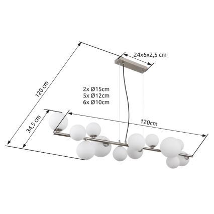 Globo - LED-Stehleuchte 13xG9/3,5W/230V weiß
