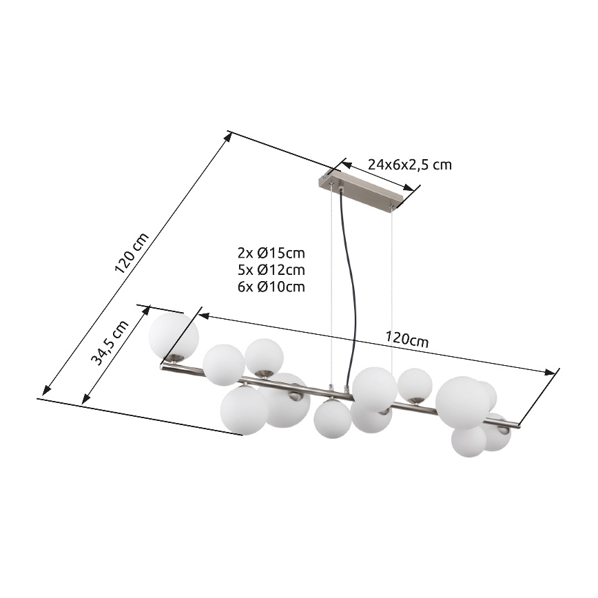 Globo - LED-Stehleuchte 13xG9/3,5W/230V weiß