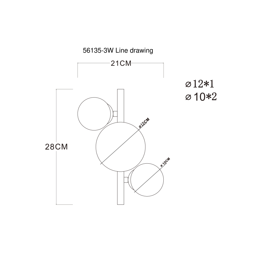 Globo - LED-Anbauleuchte RIHA 3xG9/3,5W/230V matt Chrom