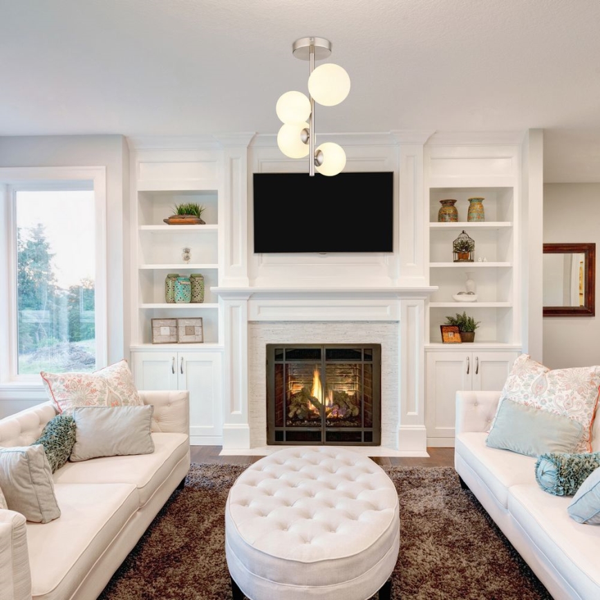 Globo - LED-Deckenleuchte an Stange 4xG9/3W/230V matt Chrom