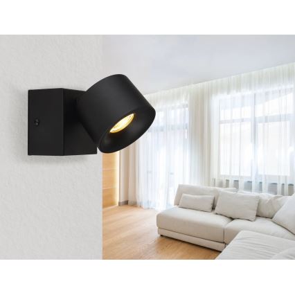 Globo - LED-Wandstrahler LED/6W/230V schwarz