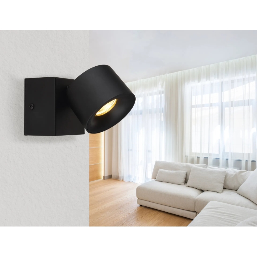 Globo - LED-Wandstrahler LED/6W/230V schwarz
