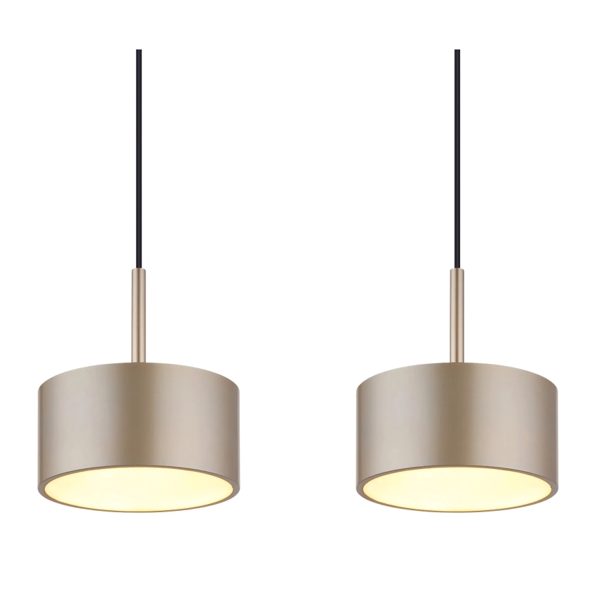 Globo - LED-Pendelleuchte an Kabel LED/40W/230V 3000K Messing