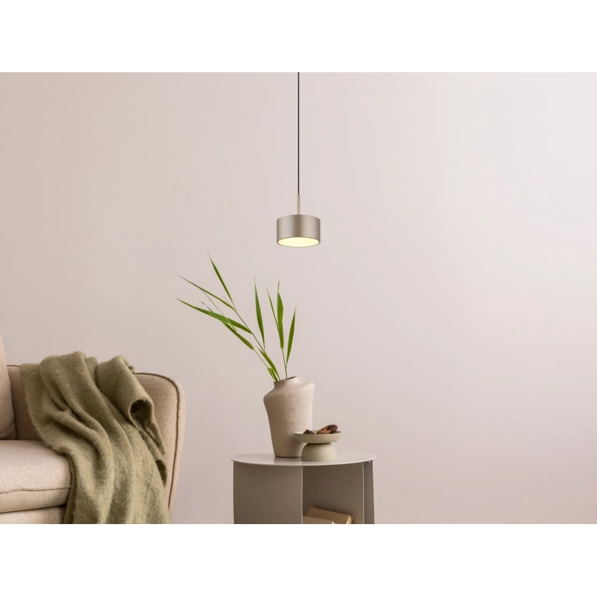 Globo - LED-Pendelleuchte an Kabel LED/12W/230V 3000K Ø 15 cm Messing